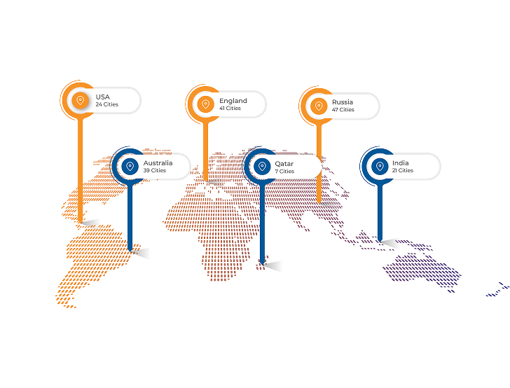 TangoVPN global server map
